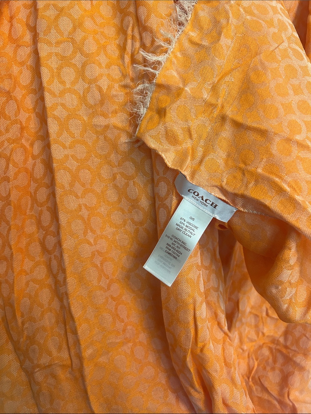 Coach orange scarf